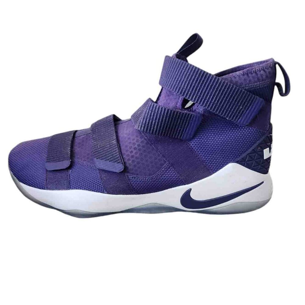 Nike Men's Sz 17 Field Purple Lebron Soldier 11 TB Promo "New Orchid" colorway
